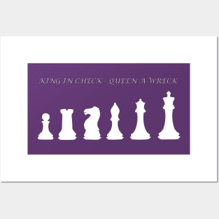 Chess Slogan - King in Check 1 Posters and Art